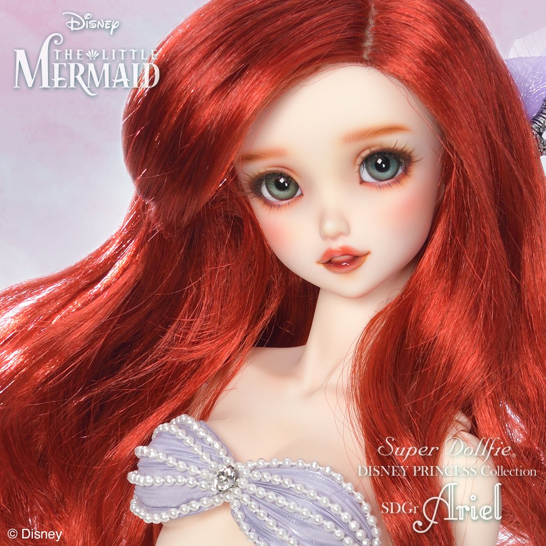 Super Dollfie DISNEY PRINCESS Collection『SDGr Ariel』注文販売開始 